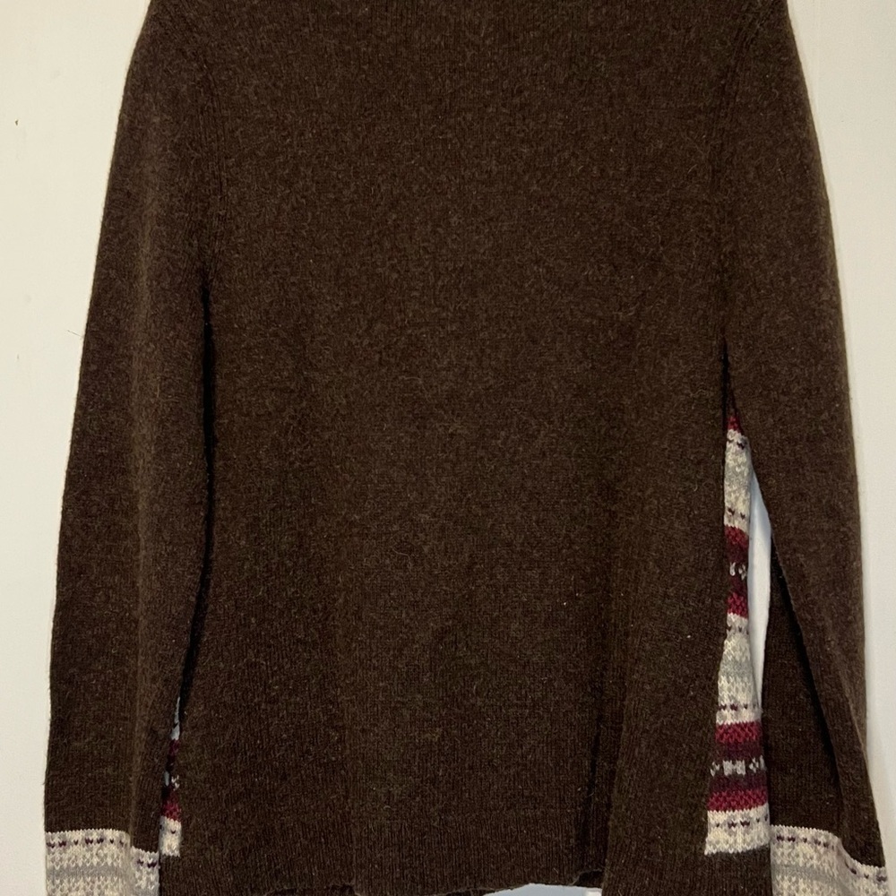 Eddie Bauer Women’s Brown Wool Blend Cardigan with Toggle Closure K - Picture 2 of 4